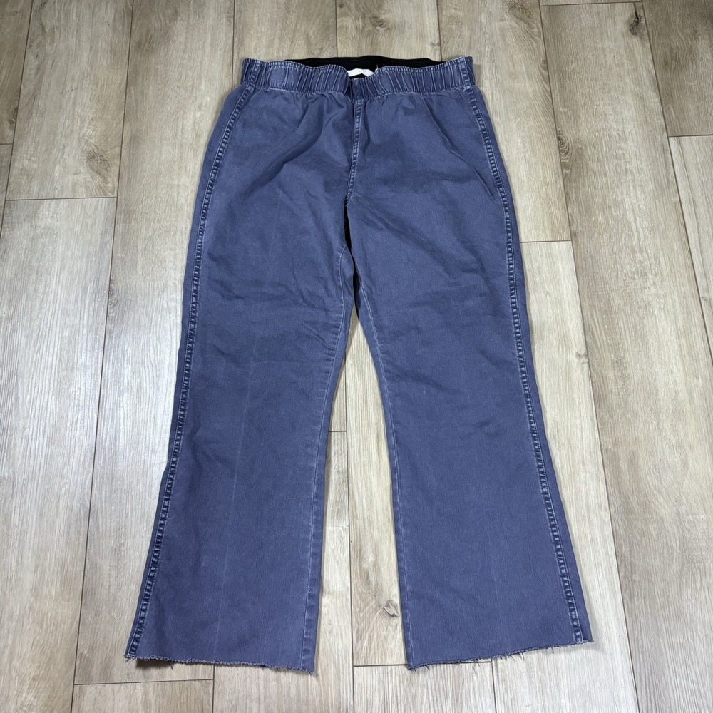 Soft Surroundings Jeans Womens Large L Gray The Ultimate Denim Pull On Bootleg - Picture 1 of 8